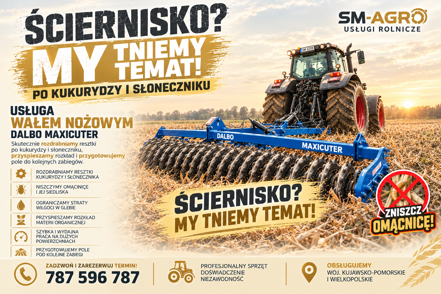 Ściernisko My tniemy temat! złoty